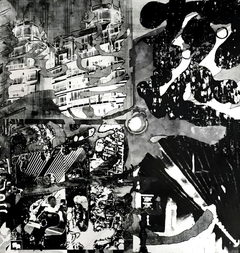 Emerge 3 — Etching, 62cm × 62 cm, by Bianca Cork
