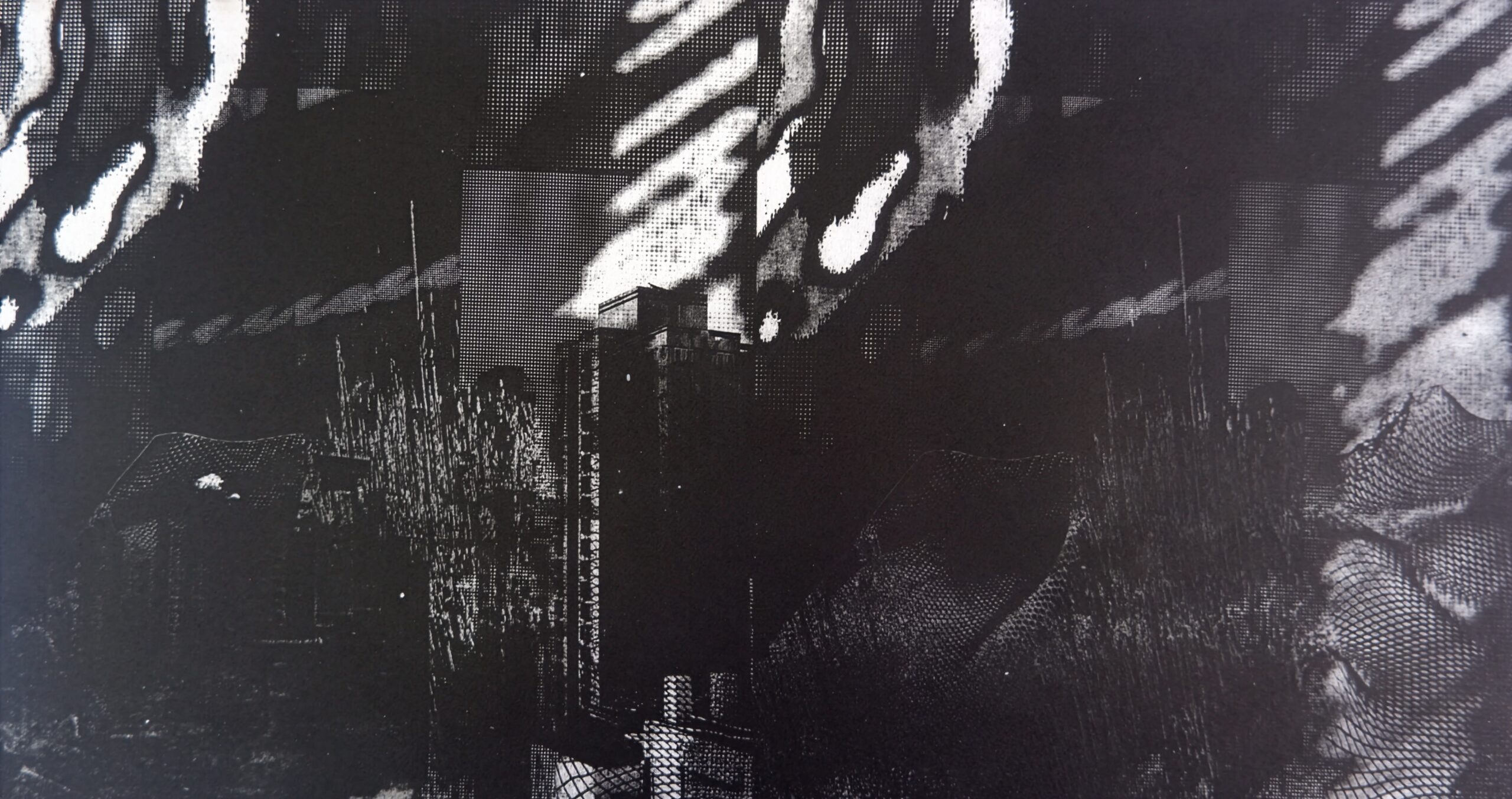 Sai Ying Pun — Etching, 35cm x 70cm, by Bianca Cork