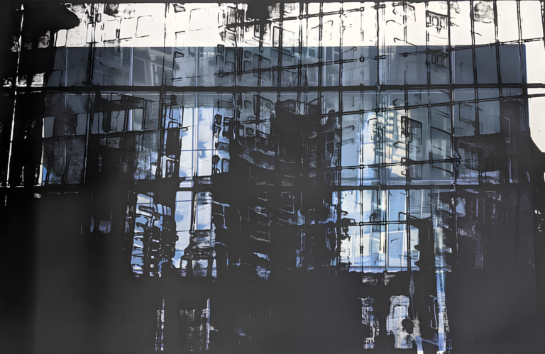 Central Skyline — Screenprint, 50cm x 80cm, by Bianca Cork