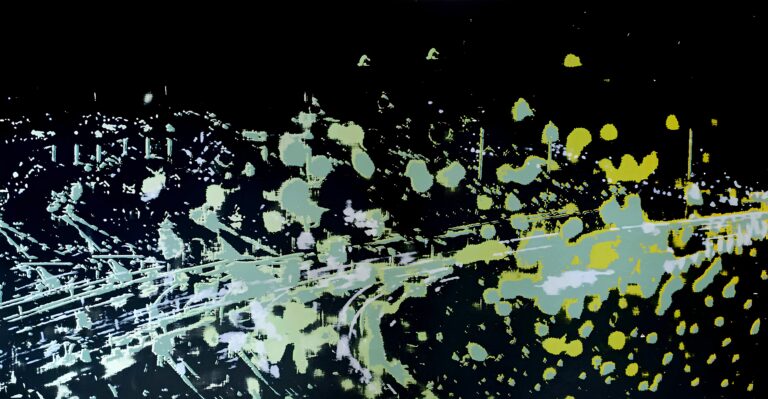 Nightcam Youxizhou bridge — Screenprint, 50cm x 100cm, by Bianca Cork