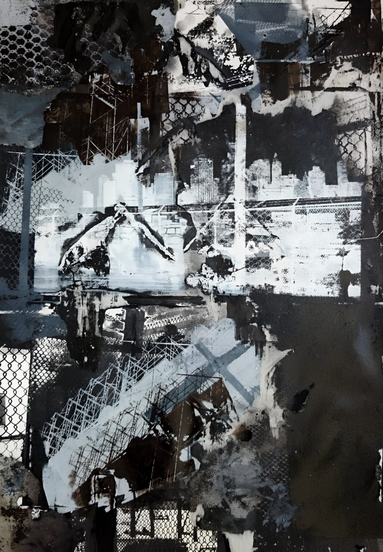 Red Hook, Brooklyn — Etching, Screenprint, Painting, Woodblock, 60cm x 80cm, by Bianca Cork