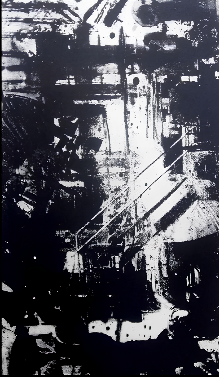 Workshop Stairs — Lithograph, 30 × 40 cm, by Bianca Cork